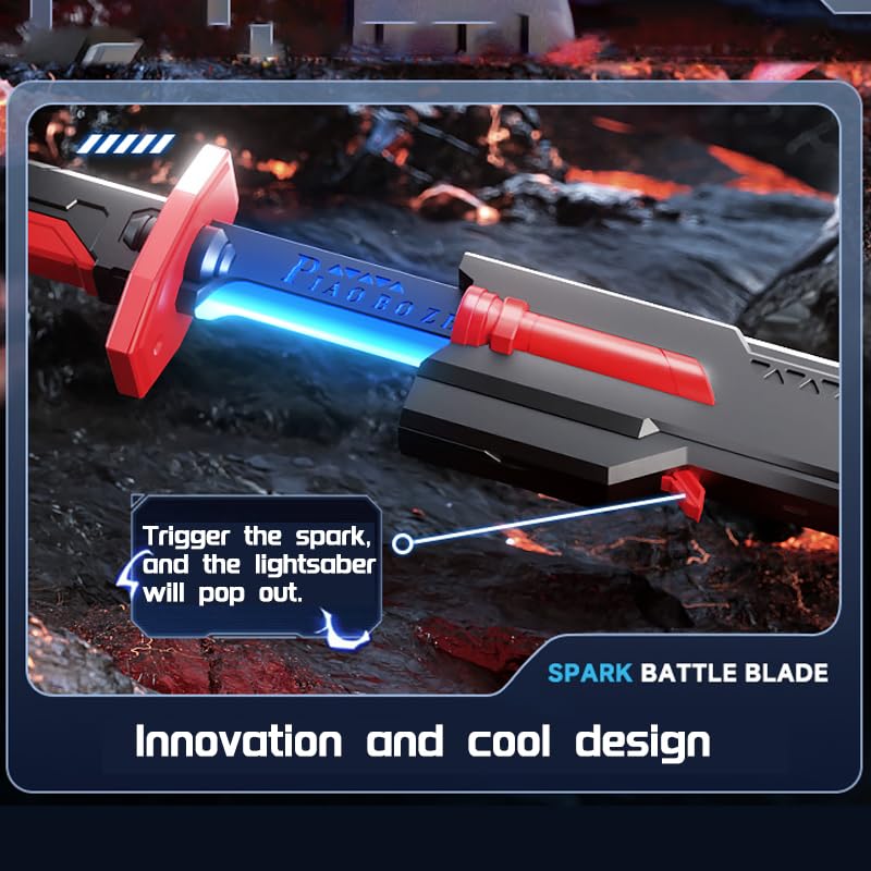 LED Spark Sword with Sound and Fog